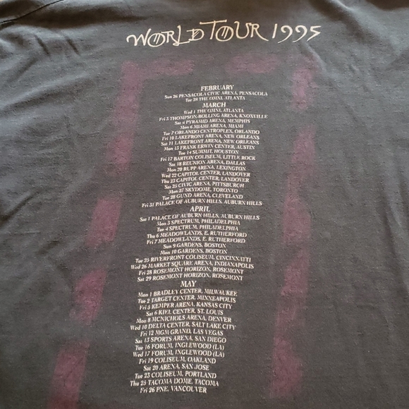 Jimmy Page Robert Plant 1995 World Tour shirt - Picture 2 of 3